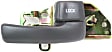Front or Rear, Passenger Side Interior Door Handle, Gray, with Door Lock Button, without Bezel