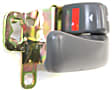 Front or Rear, Passenger Side Interior Door Handle, Gray, with Door Lock Button, without Bezel