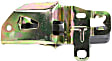 Front or Rear, Passenger Side Interior Door Handle, Gray, with Door Lock Button, without Bezel