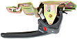 Front or Rear, Passenger Side Interior Door Handle, Gray, with Door Lock Button, without Bezel