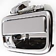 Front, Passenger Side Chrome Exterior Door Handle, With Key Hole