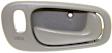 Front or Rear, Passenger Side Interior Door Handle, Gray, With Door Lock Hole, For Models With Power Door Locks