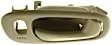 Front or Rear, Passenger Side Interior Door Handle, Beige, With Door Lock Hole, For Models With Power Door Locks