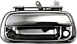 Tailgate Handle, Chrome Plastic Without Camera Hole With Key Hole