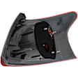 Passenger Side Tail Light, without Bulb, Halogen, Clear and Red Lens, Sedan, Base Model, Without Sport Package