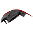 Passenger Side Tail Light, without Bulb, Halogen, Clear and Red Lens, Sedan, Base Model, Without Sport Package