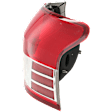 Passenger Side Tail Light, without Bulb, Halogen, Clear and Red Lens, Sedan, Base Model, Without Sport Package, CAPA CERTIFIED