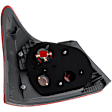 Driver Side Tail Light, without Bulb, Halogen, Clear and Red Lens, Sedan, Base Model, Without Sport Package