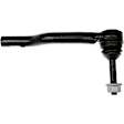 TO85281 Front, Driver Side, Outer Tie Rod End, MAS Series