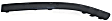 Front, Passenger Side, Outer Bumper Trim, Black, Side Bumper Molding
