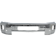 2015-2019 Chevrolet Silverado 2500 HD - Front Bumper, Chrome, With Fog Light Holes, With Parking Aid Sensor Holes, Without Mounting Brackets