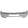 Front Bumper, Chrome, With Fog Light Holes, Without Parking Aid Sensor Holes, Without Moulding Brackets