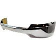 Front Bumper, Chrome, Without Fog Light Holes, Without Impact Bar Skid Plate, Without Mounting Brackets, CAPA CERTIFIED