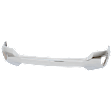 Front Bumper, Chrome, with Fog Light Holes, without Parking Aid Sensor Holes, with Impact Bar Skid Plate, without Air Hole