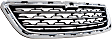 Lower Bumper Grille, Chrome Shell with Black Insert, with Chrome Moldings, 4 Cyl., 1.4L Engine, Korea Built Vehicle