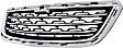 Lower Bumper Grille, Chrome Shell with Black Insert, with Chrome Moldings, 4 Cyl., 1.4L Engine, Korea Built Vehicle
