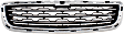 Lower Bumper Grille, Chrome Shell with Black Insert, with Chrome Moldings, 4 Cyl., 1.4L Engine, Korea Built Vehicle, CAPA Certified