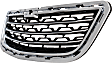 Lower Bumper Grille, Chrome Shell with Black Insert, with Chrome Moldings, 4 Cyl., 1.4L Engine, Korea Built Vehicle, CAPA Certified