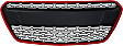 2016-2017 Chevrolet Spark - Front, Lower Bumper Grille, Textured Dark Gray, LT Model, 4 Cyl., 1.4L Engine