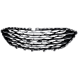 Lower Bumper Grille, Black