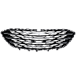 Lower Bumper Grille, Black