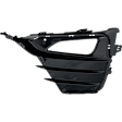 Driver Side Bumper Grille, Black
