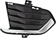 Front, Passenger Side Bumper Grille, Black