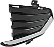 Front, Passenger Side Bumper Grille, Black