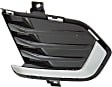 Front, Passenger Side Bumper Grille, Black