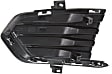 Front, Passenger Side Bumper Grille, Black