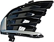 Front, Driver Side Bumper Grille, Black