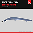 Front, Center Bumper Trim, Primed, Center Bumper Applique