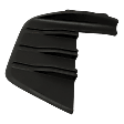 Front, Passenger Side, Outer Bumper Trim, Textured Black