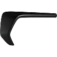 Front, Passenger Side Bumper Trim, Black