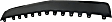 Front Bumper Trim, Primed, with Tow Hook Holes, For Models without Impact Bar Skid Plate