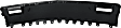 Front Bumper Trim, Primed, with Tow Hook Holes, For Models without Impact Bar Skid Plate