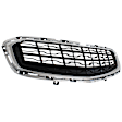 Grille Assembly, Textured Dark Gray Shell and Insert, Grille, CAPA CERTIFIED