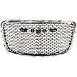 Grille Assembly, Chrome Shell with Painted Silver Gray Insert