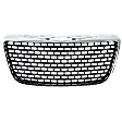 Sedan Grille Chrome Shell w/ Black Insert