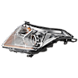 Passenger Side Headlight, with Bulb, Halogen, Clear Lens, 6 Cyl., 3.6L Engine, CAPA Certified