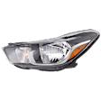 Driver Side Headlight, with Bulb, Halogen, Clear Lens, 4 Cyl., 1.4L Engine