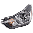 Driver Side Headlight, with Bulb, Halogen, Clear Lens, 4 Cyl., 1.4L Engine