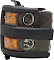 Passenger Side Headlight, with Bulb, Halogen, Clear Lens, CAPA Certified
