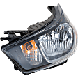 Driver Side Headlight, with Bulb, Halogen, Clear Lens, 4 Cyl., 1.4L Engine