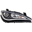 Passenger Side Halogen Headlight, with Bulb, Chrome Interior, For Models with Quad Lamps, CAPA Certified