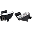 Driver and Passenger Sides Fog Lights, with Bulbs, Halogen