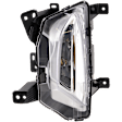 Front, Driver Side LED Fog Light, With bulb(s), CAPA Certified