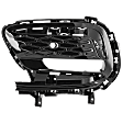 Front, Driver Side Fog Light Cover, Black