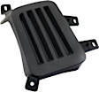 Front, Passenger Side Fog Light Cover, Black