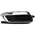 Front, Driver Side Fog Light Cover, Black